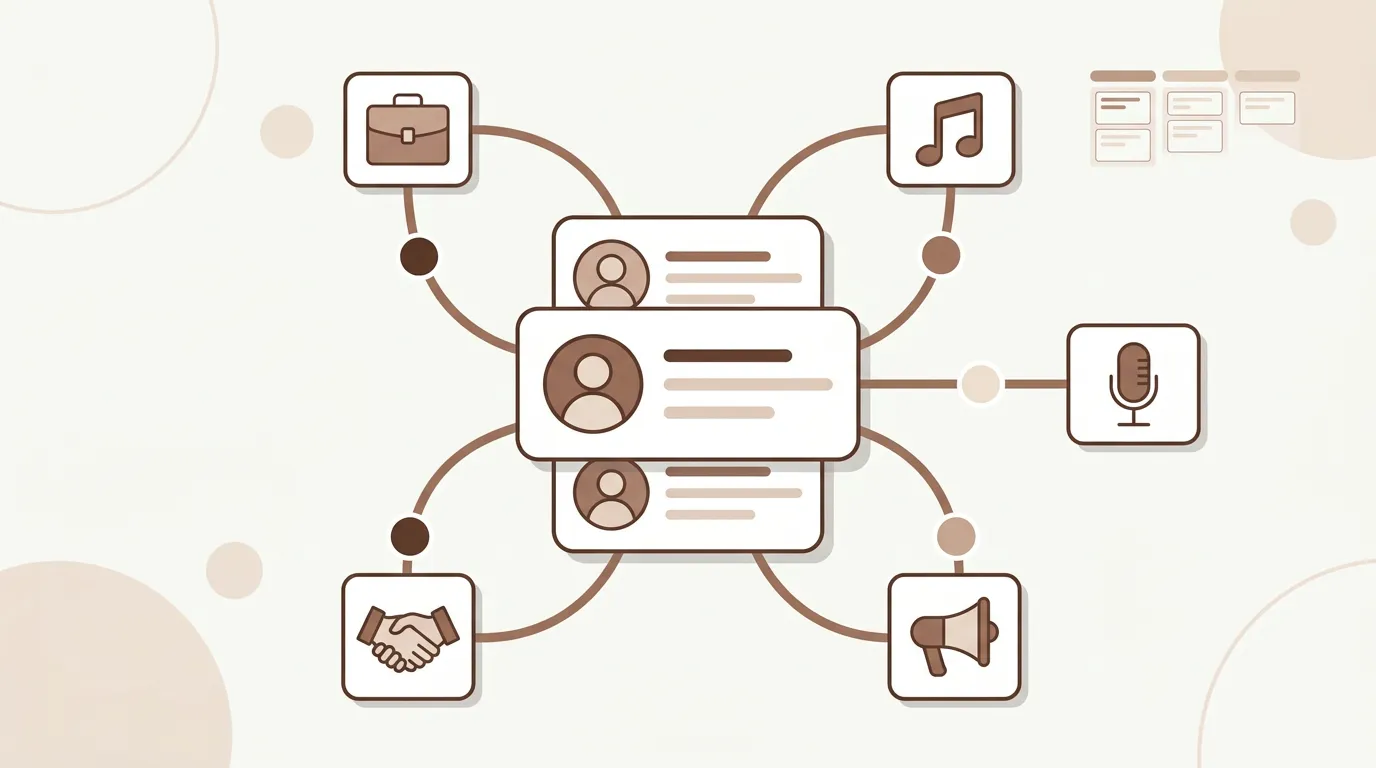 Artist CRM and contact management